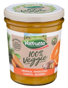 Valfrutta 100% Veggie Arancia Finocchio Carota Zenzero 330 g