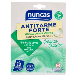 nuncas Antitarme Forte Colonia Classica 12 pz