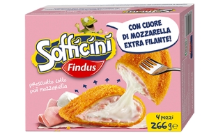 Sofficini Findus   4 Sofficini Prosciutto Cotto Più Mozzarella   266 g