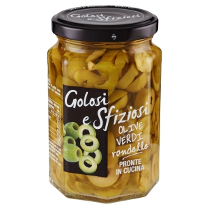 Golosi e Sfiziosi Olive Verdi rondelle 290 g