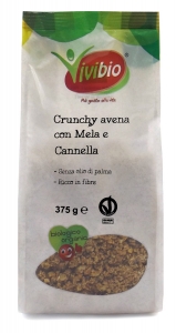 VIVIBIO CRUNCHY AVENA CON MELA E CANNELLA BIO 375g