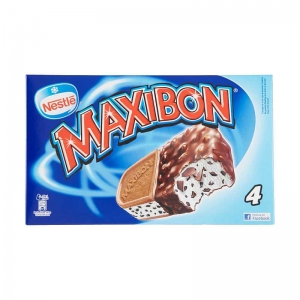 Motta Maxibon Biscotto Gelato Alla Stracciatella Con Copertura Al Cacao 4 Biscotti