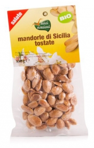 Mandorle Di Sicilia Tostate Salate  L'Arcolaio