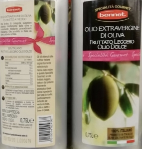 Olio Extravergine di Oliva  0,75   Bennet   Fruttato Dolce