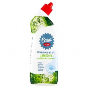 CASA Detergente WC Gel Limone con Candeggina e Bicarbonato 750 ml