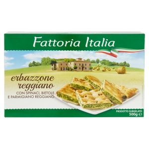 Fattoria Italia erbazzone reggiano con Spinaci, Bietole e Parmigiano Reggiano Surgelato 500 g